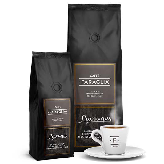 Faraglia Barrique coffee in various formats