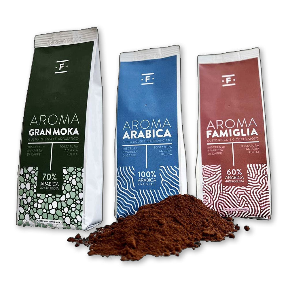 Kit di Degustazione 6 pacchetti 250g Caffè Moka