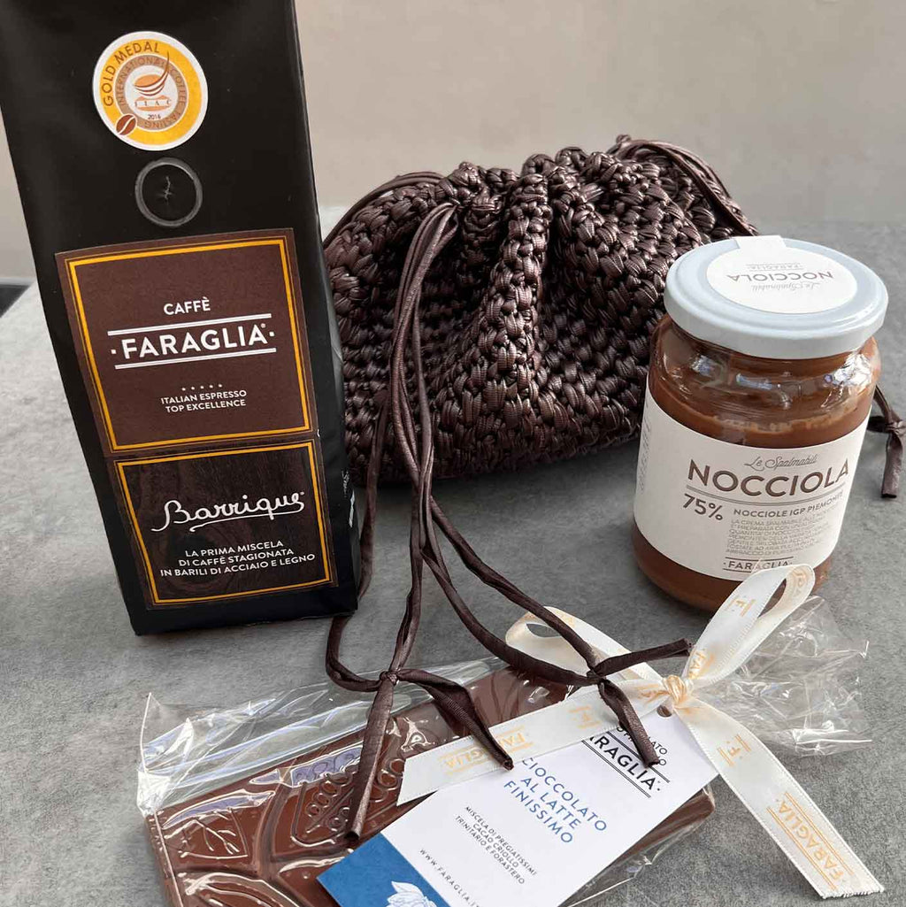 NOVITA' Borsa ad Uncinetto Blair dark chocolate