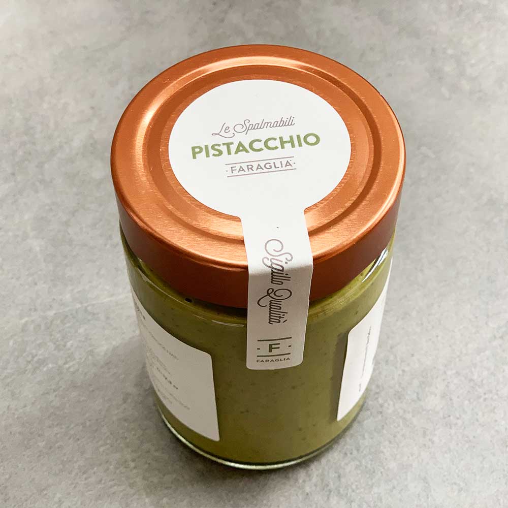 Pistacchio 65% Spalmabile Faraglia 350g con granella di Pistacchi